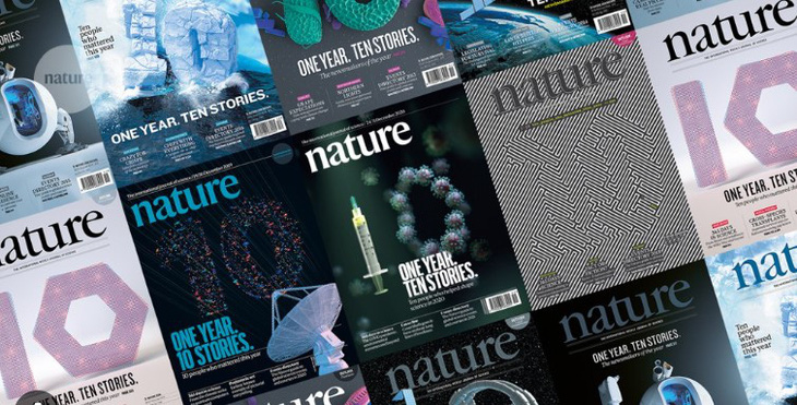 Tạp chí Nature công bố danh sách NATURE'S 10 qua từng năm - Ảnh: NATURE