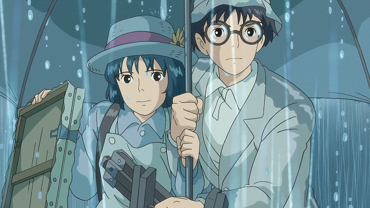 Nhân vật Naoko (bên trái) và Jirō (bên phải). 