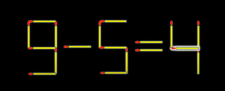 Thử tài IQ: Di chuyển một que diêm để 9-5=11 thành phép tính đúng- Ảnh 2.