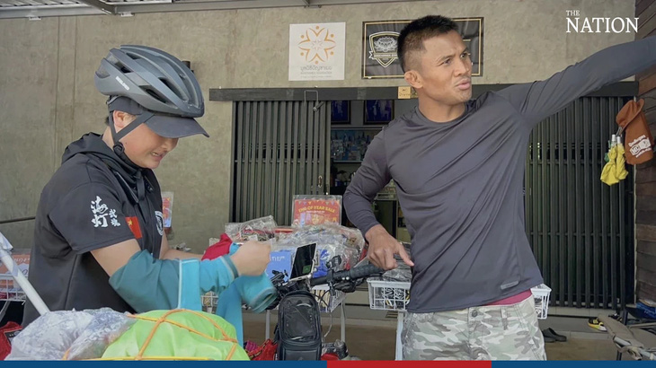 Sau khi huấn luyện ở trại, Li sẽ đạp xe đến Bangkok để tiếp tục tập luyện và tham gia thi đấu - Ảnh: The Nation