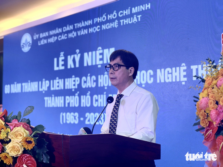 Kiến trúc sư Nguyễn Trường Lưu, chủ tịch Liên hiệp các hội văn học nghệ thuật TP.HCM - Ảnh: THÁI THÁI
