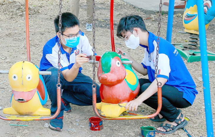 Hoạt động tình nguyện là điểm son của phong trào sinh viên, giúp các bạn học thêm nhiều kỹ năng, có môi trường rèn luyện và trưởng thành - Ảnh: Q.L.