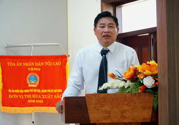 Ông Nguyễn Xuân Tùng - phó chánh án Tòa án nhân dân TP Thủ Đức - Ảnh: ĐAN THUẦN