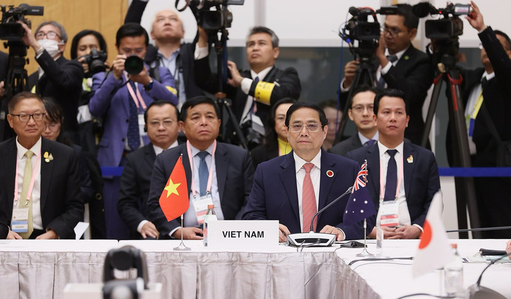 Thủ tướng Phạm Minh Chính dự hội nghị AZEC - Ảnh: TTXVN