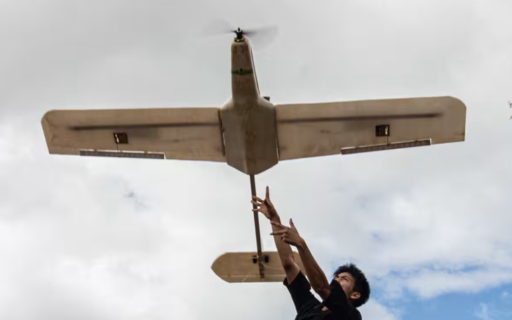 Drone tự chế xuất hiện trong giao tranh ở Myanmar