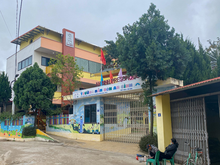 Trường mầm non An Bình, TP Lạng Sơn - nơi xảy ra sự việc - Ảnh: HÀ QUÂN
