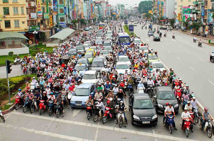 Với tỉ lệ sử dụng lên tới gần 73%, gần như nhà nào ở Việt Nam cũng có ít nhất một chiếc xe máy - Ảnh: Reddit