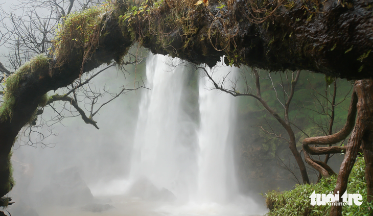 Khung cảnh thiên nhiên hoang sơ tạo nên sự hấp dẫn của thác Đắk G'lun - Ảnh: ĐỨC LẬP