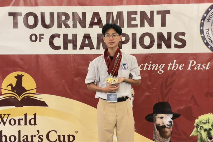 Nam sinh Asian School giành 17 huy chương từ World Scholar's Cup 2023- Ảnh 1.