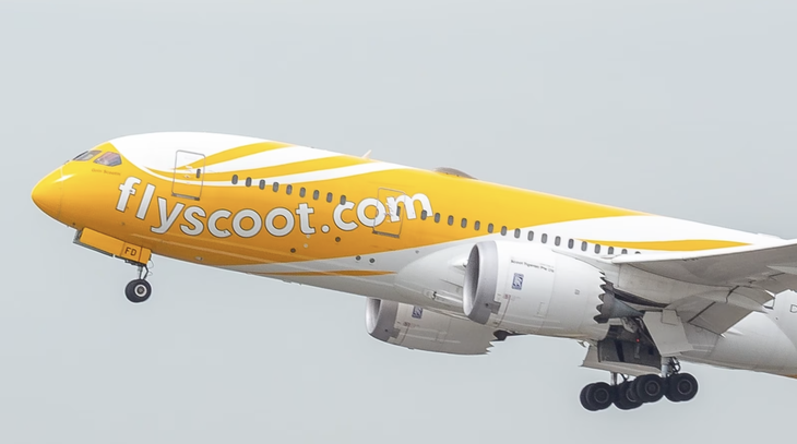 Máy bay của Hãng Scoot - Ảnh: HINDUSTIAN TIMES