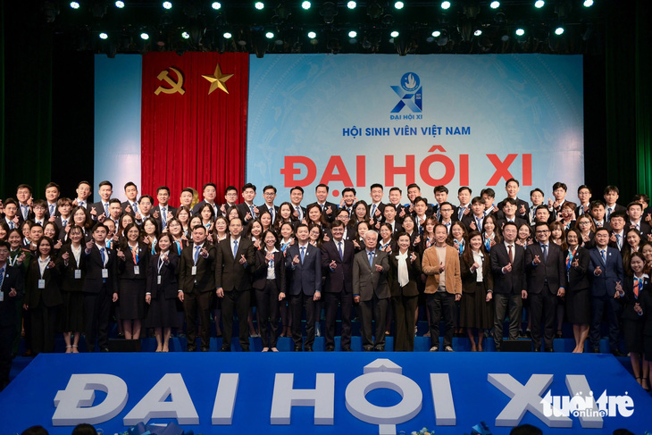 Đại hội Hội Sinh viên Việt Nam khóa XI diễn ra tại thủ đô Hà Nội với gần 700 đại biểu - Ảnh: NAM TRẦN