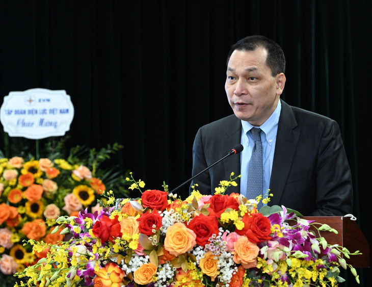 Chủ tịch EVN Đặng Hoàng An cho biết đã chuẩn bị các kịch bản cung ứng điện khi tăng trưởng hồi phục - Ảnh: N.KH.