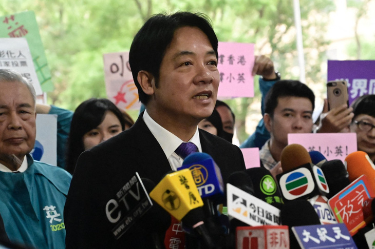Ông Lại Thanh Đức là ứng viên dẫn đầu của Đảng Dân chủ tiến bộ Đài Loan trong cuộc bầu cử vào tháng 1-2024 - Ảnh: AFP