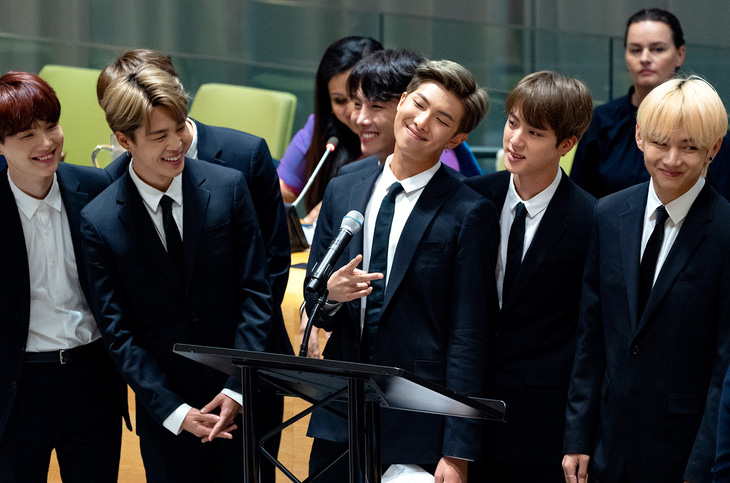 BTS là nhóm K-pop đầu tiên phát biểu tại Liên Hiệp Quốc Ảnh: Billboard