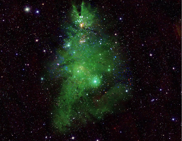 Cụm cây Giáng sinh trong Dải Ngân hà - Ảnh: NASA