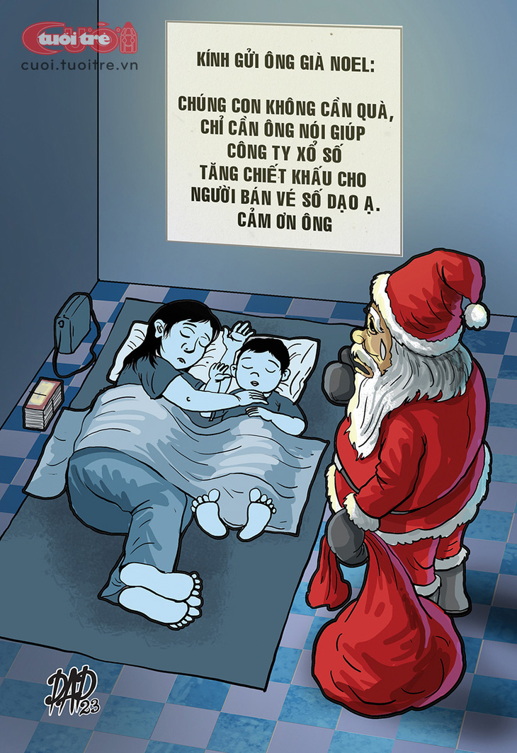 Món quà làm khó ông già Noel - Tranh: DAD 