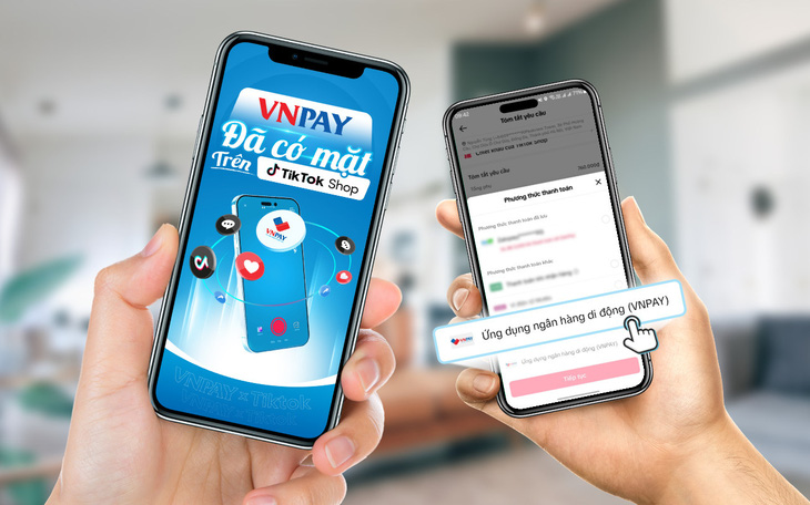Ảnh: Người dùng thao tác thanh toán tiện lợi với VNPAY trên TikTok Shop kể từ tháng 12
