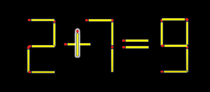 Thử tài IQ: Di chuyển hai que diêm để 7-4=6 thành phép tính đúng- Ảnh 6.