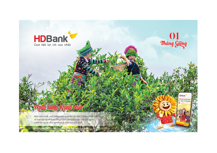 Lịch bàn của HDBank - Ảnh: HDB