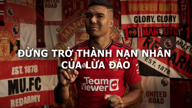 Ngôi sao Manchester United, Casemiro kêu gọi chống vi phạm bản quyền tại Việt Nam - Ảnh: PHƯƠNG KHANH