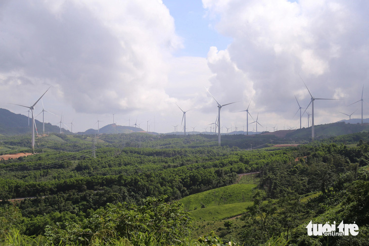 5 dự án điện gió ở huyện vùng biên Hướng Hóa đang được lấy ý kiến để chuyển nhượng cổ phần cho nhà đầu tư nước ngoài - Ảnh: HOÀNG TÁO