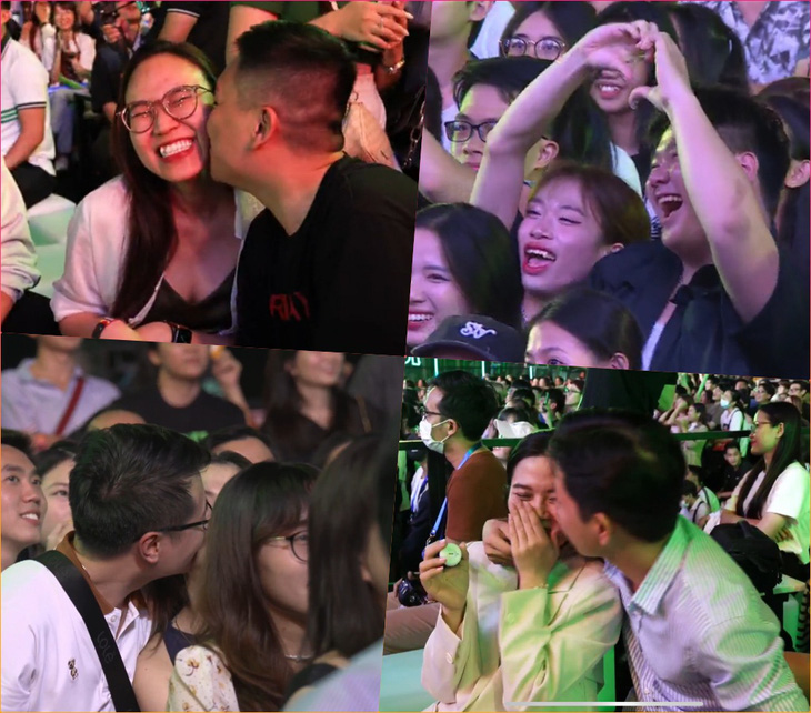 Nhạc sĩ Huy Tuấn hôn vợ, cổ vũ khán giả gen Z thể hiện tình yêu tại Hozo Super Fest- Ảnh 4.