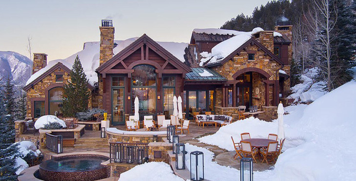 Ngôi nhà sang trọng ở thị trấn nghỉ mát trượt tuyết Aspen có giá 41 triệu USD của doanh nhân Maggie Hardy - Ảnh: WALL STREET JOURNAL