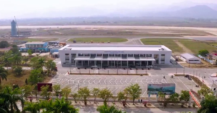 Tháng 12-2023, sân bay Điện Biên khai thác trở lại sau khi hoàn thành dự án mở rộng sân bay Điện Biên, nhưng đài kiểm soát không lưu chưa hoàn thành - Ảnh: ACV