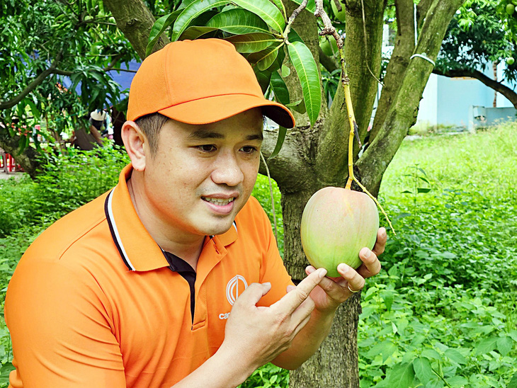 Nhờ có kênh TikTok, anh Truyền đã thực hiện các chiến dịch giải cứu và quảng bá nông sản - Ảnh: MINH CHIẾN