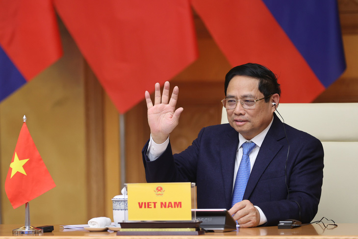 Thủ tướng Phạm Minh Chính đề xuất ba ưu tiên hợp tác để sáu nước Mekong - Lan Thương vươn lên mạnh mẽ - Ảnh: VGP
