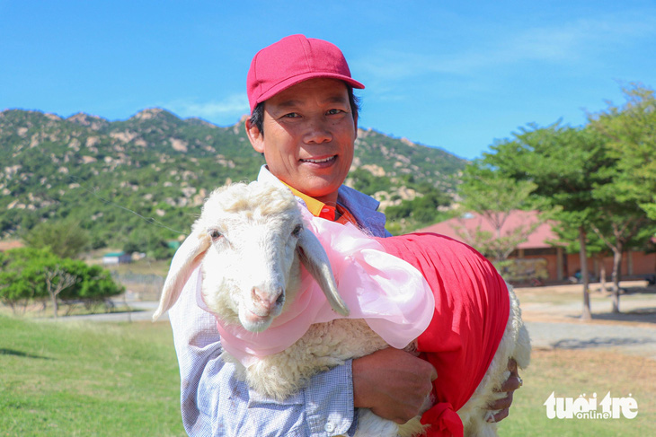 Ban tổ chức cho biết hiện các bộ trang phục dành cho hàng trăm con cừu diễu hành đã chuẩn bị cơ bản hoàn tất - Ảnh: DUY NGỌC