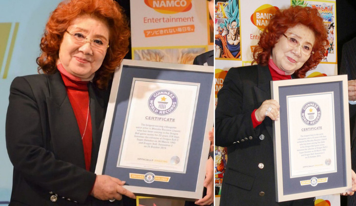 Bà Masako Nozawa nhận hai kỷ lục Guinness Thế giới