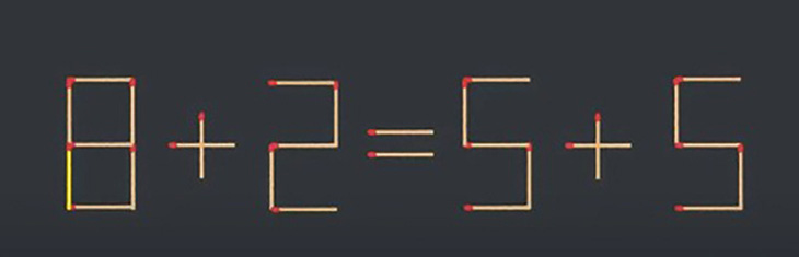 Thử tài IQ: Di chuyển một que diêm để 9+2=9+5 thành phép tính đúng- Ảnh 2.