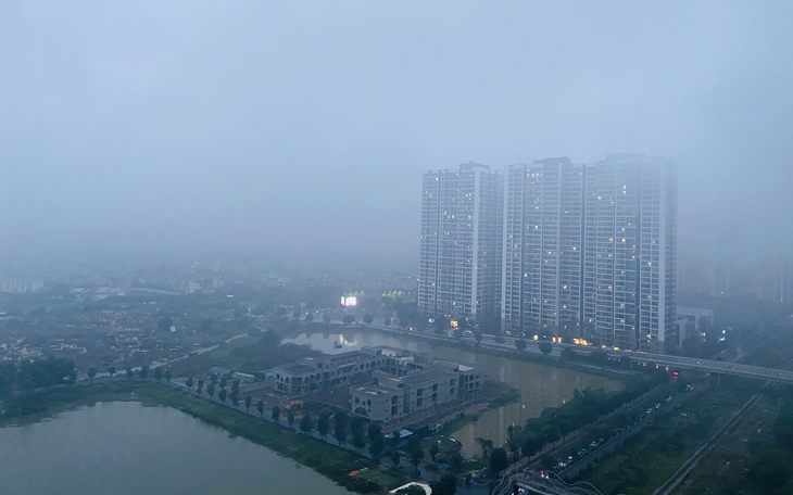 Sáng nay chất lượng không khí ở Hà Nội lại ở ngưỡng xấu