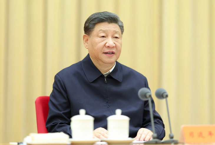 Chủ tịch Trung Quốc Tập Cận Bình phát biểu tại Hội nghị trung ương về công tác đối ngoại ở Bắc Kinh ngày 28-12 - Ảnh: THX