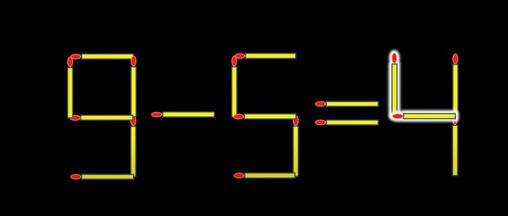 Thử tài IQ: Di chuyển một que diêm để -3-3=-5 thành phép tính đúng- Ảnh 4.