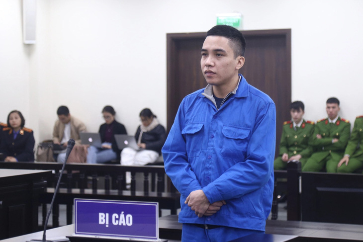 Bị cáo Nguyễn Đức Trung trong phiên tòa sáng nay 29-12 - Ảnh: DANH TRỌNG