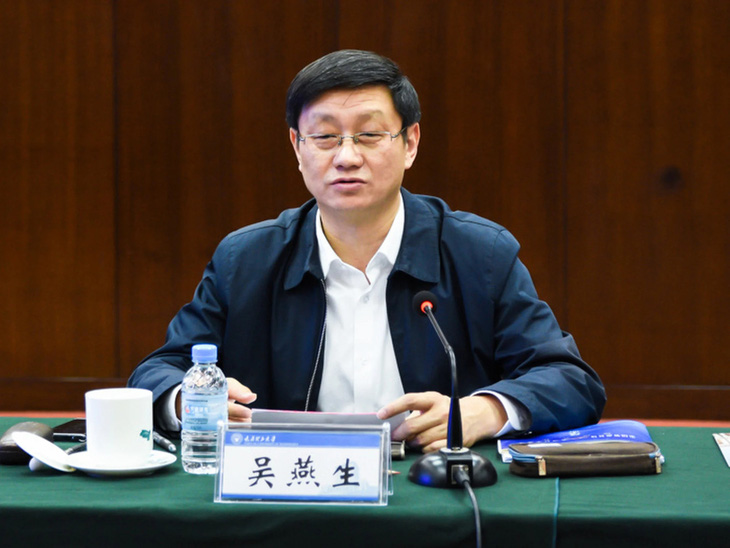 Ông Ngô Yên Sinh, chủ tịch Tập đoàn Khoa học và Công nghệ hàng không vũ trụ Trung Quốc (CASC) - Ảnh: SCMP/WEIBO