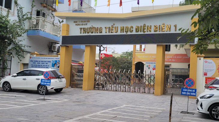 Trường tiểu học Điện Biên 1, TP Thanh Hóa - nơi xảy ra vụ việc - Ảnh: HÀ ĐỒNG