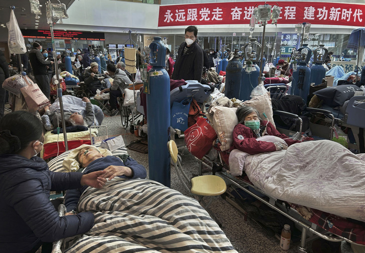Ảnh chụp trong một bệnh viện ở Thượng Hải ngày 10-1-2023. Ảnh: Getty