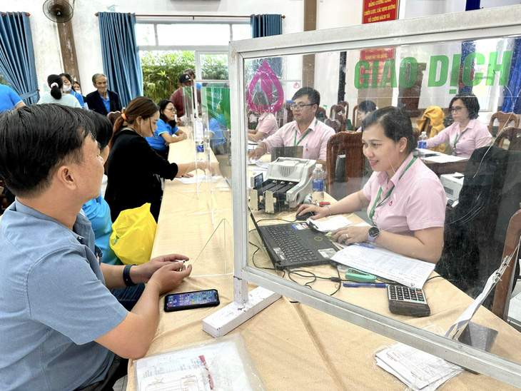 Hoạt động tín dụng của Ngân hàng CSXH đến tận phường Hòa Minh, quận Liên Chiểu -Ảnh: Ngân hàng CSXH TPĐN