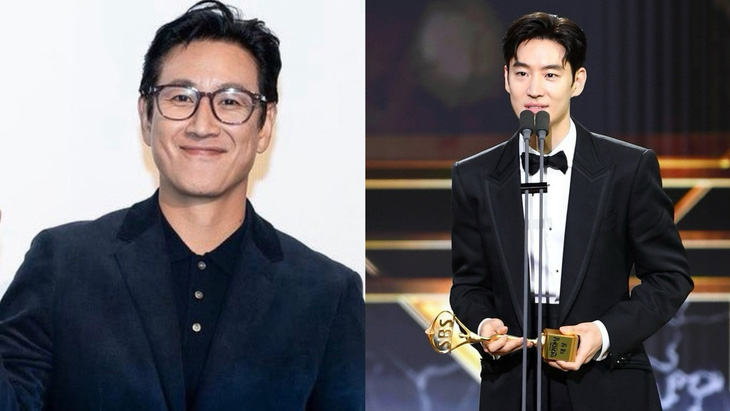 Diễn viên Lee Je Hoon (phải) muốn dành giải Daesang cho cố diễn viên Lee Sun Kyun