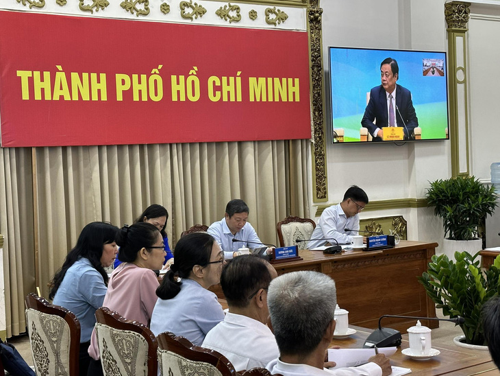Hội nghị Thủ tướng đối thoại với nông dân Việt Nam năm 2023 tại điểm cầu TP.HCM - Ảnh: THẢO THƯƠNG