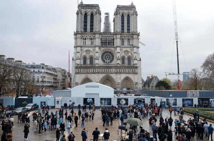 Nhà thờ Đức Bà Paris sẽ mở cửa trở lại vào cuối tháng 12-2024 - Ảnh: GETTY IMAGES