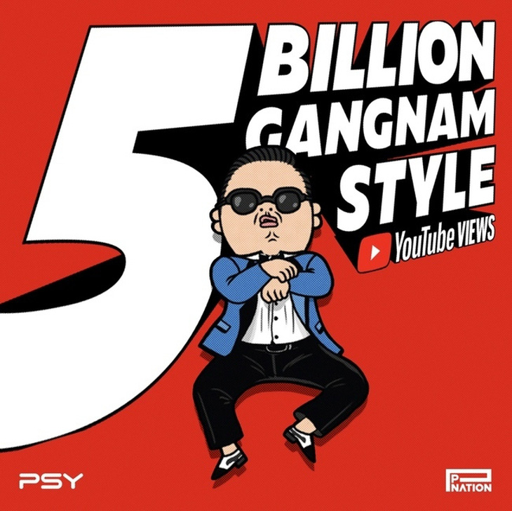 ‘Gangnam Style’ của Psy trở thành MV K-pop đầu tiên đạt 5 tỉ lượt xem trên YouTube