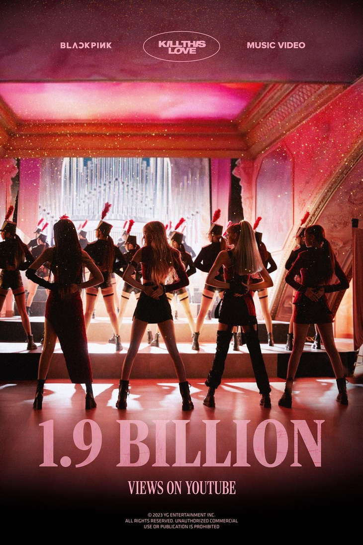 Kill this love của BlackPink vượt 1,9 tỉ lượt xem trên YouTube - Ảnh: Yonhap