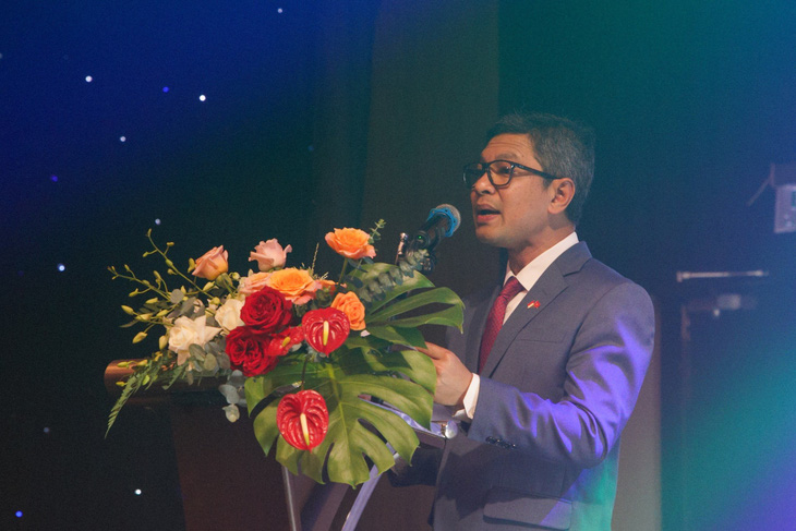 Đại sứ Indonesia tại Việt Nam Denny Abdi phát biểu tại chương trình - Ảnh: NGỌC ĐỨC