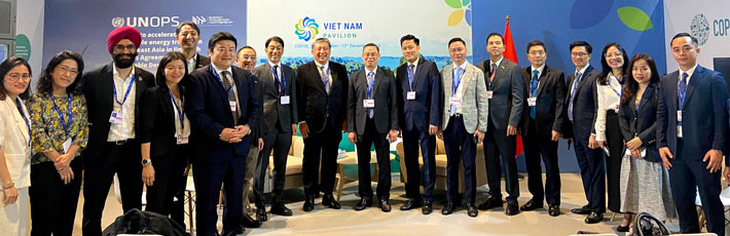 Huy động vốn phục vụ phát triển bền vững là một trong các trọng tâm của cuộc gặp song phương giữa VietinBank và MUFG tại COP28 - Ảnh: VTB