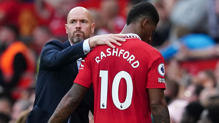 Rashford là một trong số các cầu thủ thể hiện thái độ với Ten Hag - Ảnh: SKY SPORTS