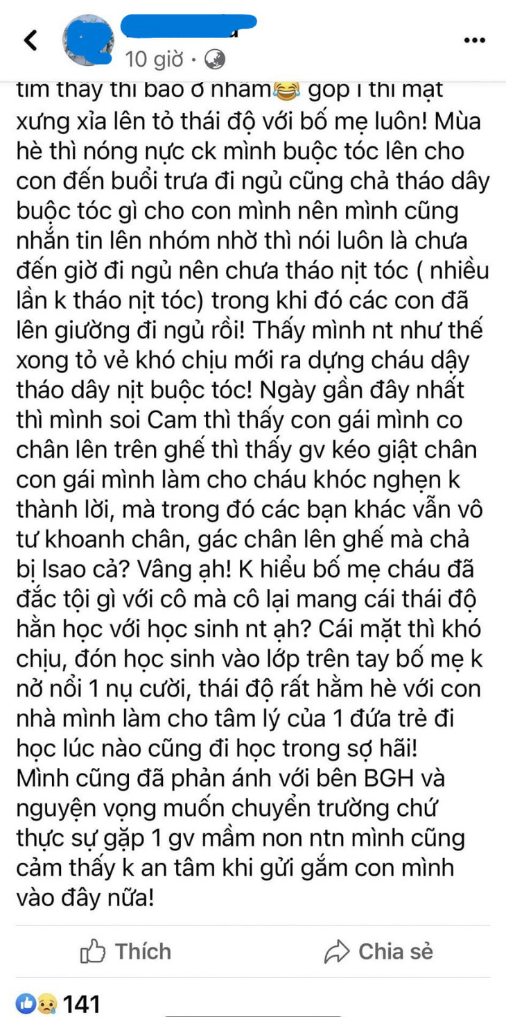 Phụ huynh lên mạng tố 'cô không niềm nở', cả phó hiệu trưởng và giáo viên bị đuổi việc?- Ảnh 2.